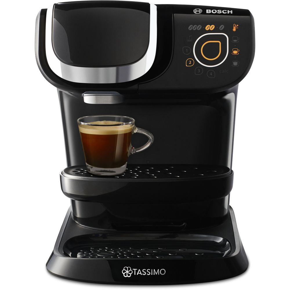 JDE3159_1b_Myway_Black_Front_RT_Serves_Upper Tray_Espresso_1000x1000_1000x1000