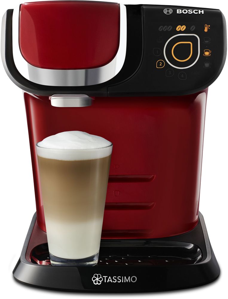 JDE3159_1b_Myway_Red_Front_RT_Serves_No Tray_EU Latte_1000x1000_1000x1000