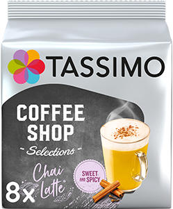 Kapsułki Tassimo Chai Latte 8 napojów, rozmiar L