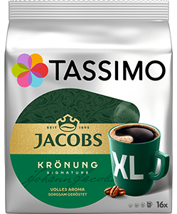 Jacobs Krönung XL, 16 kaw czarnych, rozmiar XL