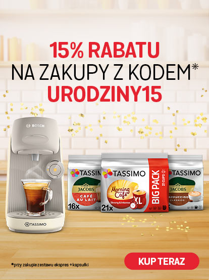 15% rabatu na zakupy z kodem URODZINY15